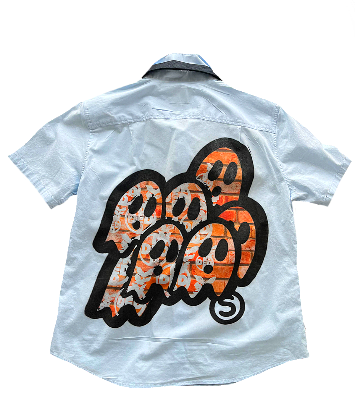 A “ DED x GHOST SCHOOL” SCHOOL BOY TOP (blu.)