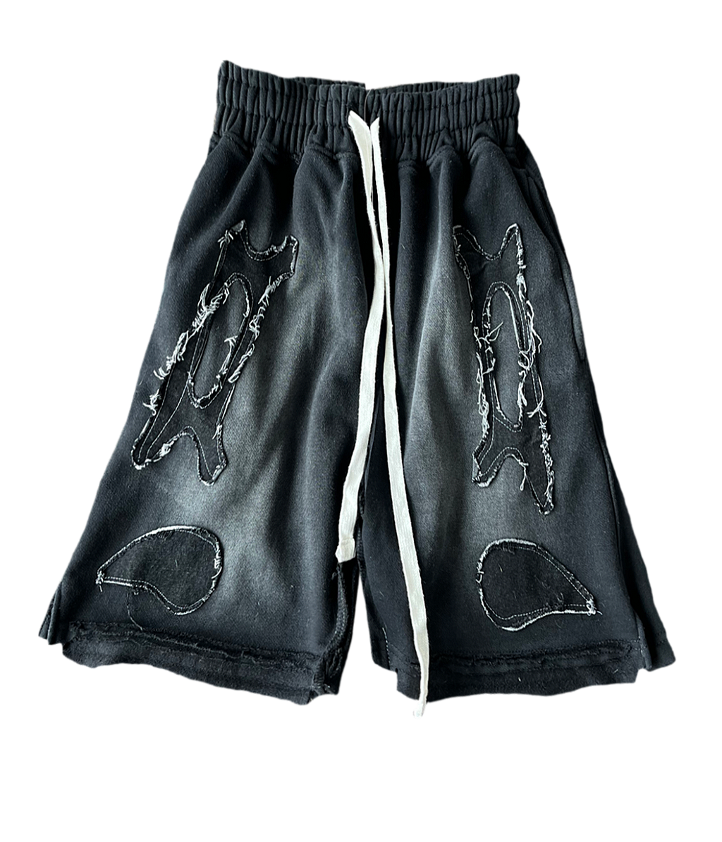 A “BAD INFLUENCE” (CHARCOAL) shorts (Lemonade Capsule)